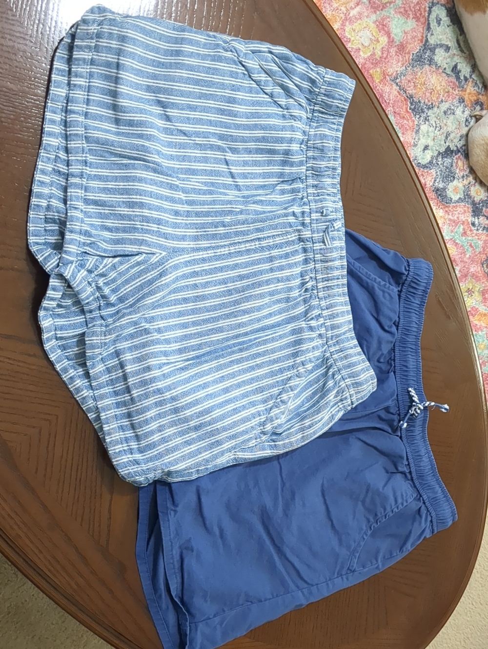 2 Old Navy Blue and White Striped Drawstring Shorts & Cat And Jack Drawstring